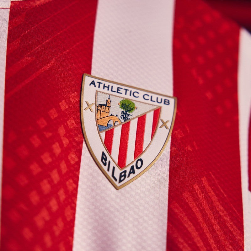 Camisa Athletic Bilbao I 24/25 Torcedor Castore Masculina - Vermelho e Branco