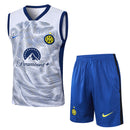Conjunto Inter de Milão Treino Camisa Regata + short 24/25 - Masculino Nike - Azul e Branco