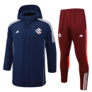 Casaco de algodão Internacional + calça 24/25 Adidas - Branco - Preto - Azul