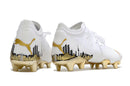 Chuteira de Campo Puma Future Z 1.3 Teazer FG - Branco/Dourado