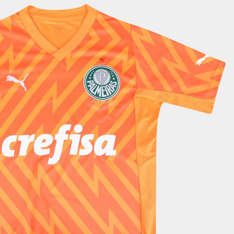 Camisa Palmeiras Goleiro III 24/25 - Torcedor Puma Masculina - Laranja