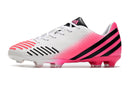 Chuteira de Campo Adidas Predator Falcon Retro FG - Branco e rosa