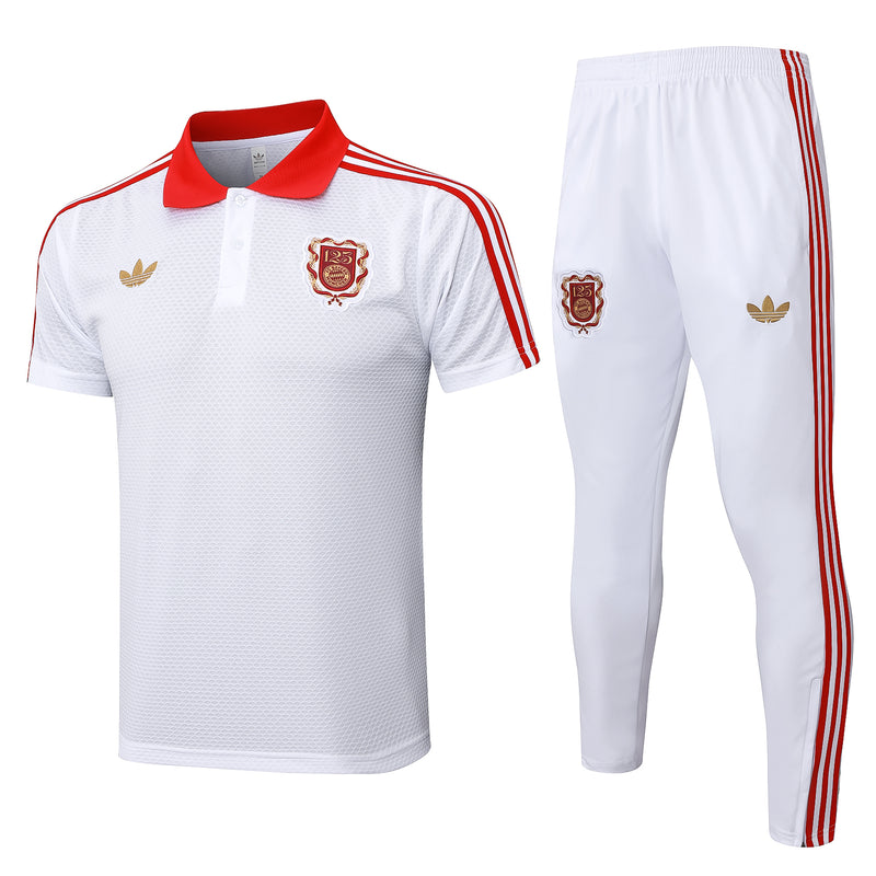 Conjunto Bayern München Treino 25/26 - Masculino adidas - Branco