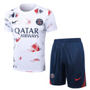Conjunto Paris Saint-Germain Treino Camisa manga curta + short 24/25 - Masculino Nike - Branco
