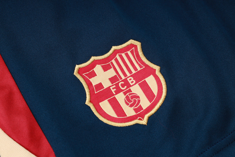 Conjunto Barcelona Treino Camisa manga curta + short 24/25 - Masculino Nike - vermelha e azul
