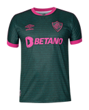 Camisa Fluminense II Edição Especial Cartola 23/24 - Torcedor Umbro Masculina - Verde com detalhes em rosa