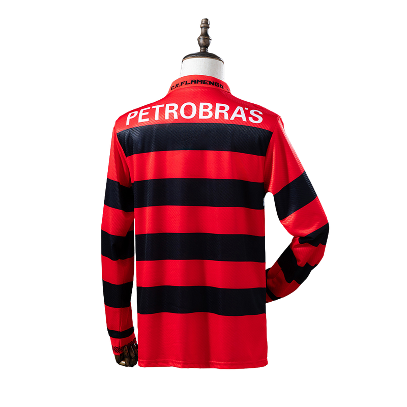Camisa Do Flamengo 94/95 Retrô  Manga Longa - Torcedor Masculina