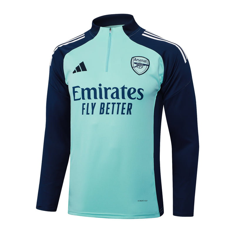 Conjunto Arsenal Treino 24/25 - Masculino Adidas - Azul agua / azul escuro