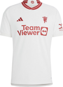 Camisa Manchester United lII 23/24 - Torcedor Adidas Masculina - Branca com detalhes em vermelho