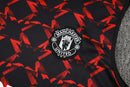 Conjunto Manchester United Treino Camisa Regata + short 24/25 - Masculino Adidas - Vermelho e preto