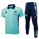 Conjunto Manchester United Treino 24/25 - Masculino Adidas - Verde claro