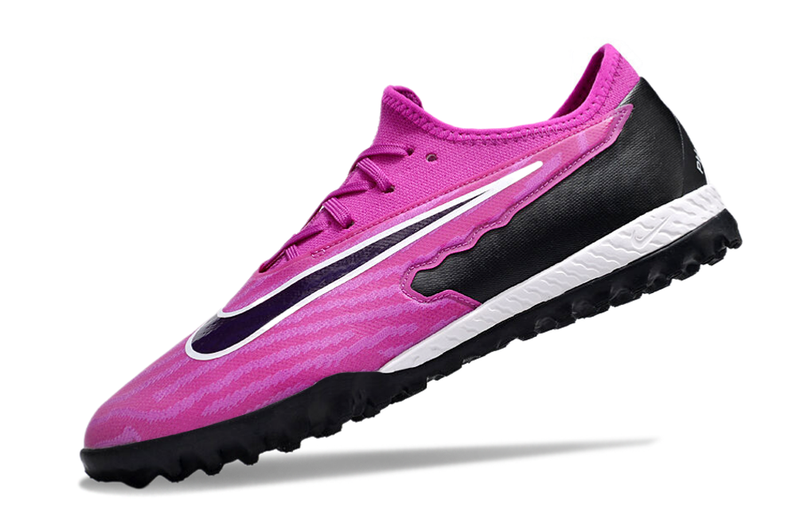 Chuteira de Campo Nike React Phantom GX Pro TF - Rosa/Preto