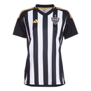 Camisa Atlético Mineiro I 25/26 - Torcedor Adidas Feminina - Preta com listras branca com detalhes em amarelo