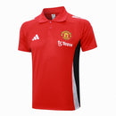 Conjunto Manchester United Treino 24/25 - Masculino Adidas - vermelho