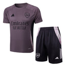 Conjunto Arsenal Treino Camisa manga curta + short 24/25 - Masculino Adidas - Roxo