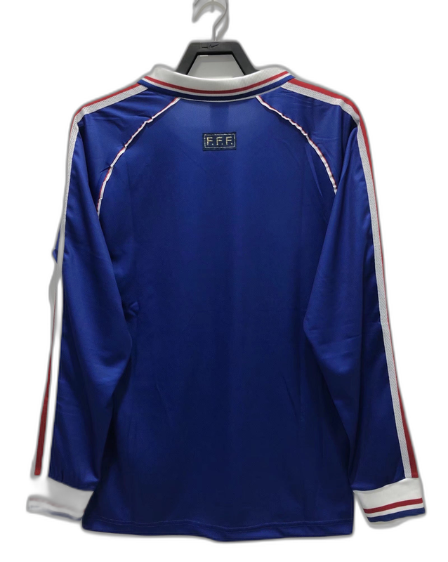Camisa França 1998 I Titular - Versão Retrô Manga Longa