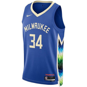 Camisa NBA Giannis Antetokounmpo - Milwaukee Bucks - 2023 - Edição Cidade - Retrô