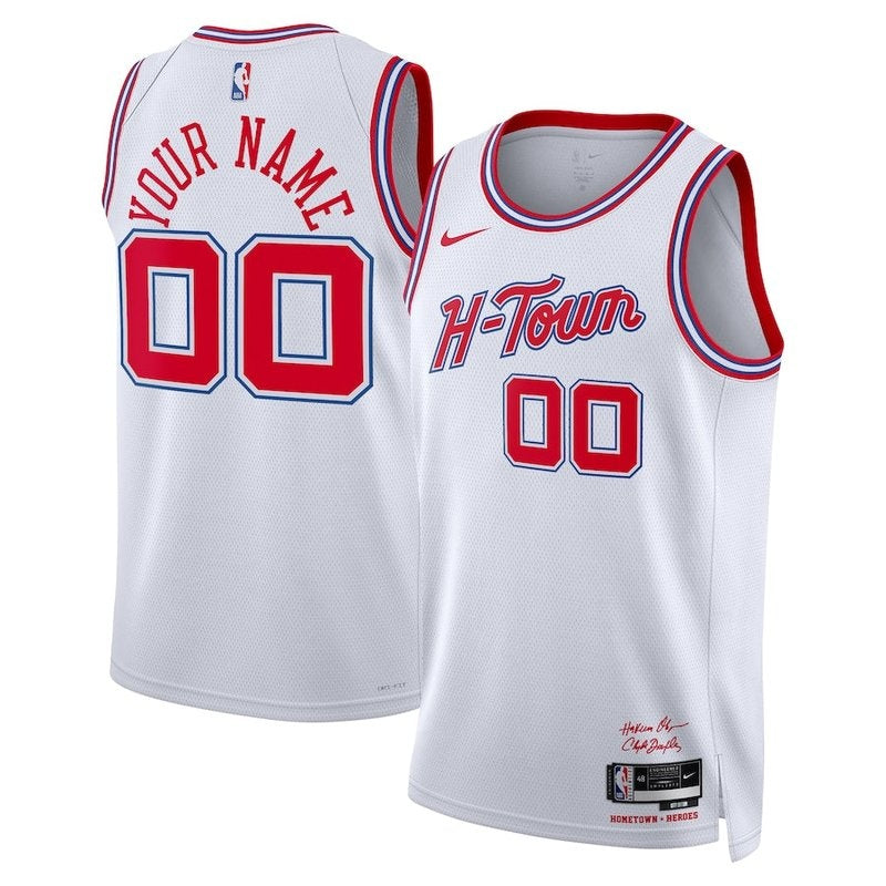 Camisa NBA - Houston Rockets - 23/24 - Branco - Edição Cidade