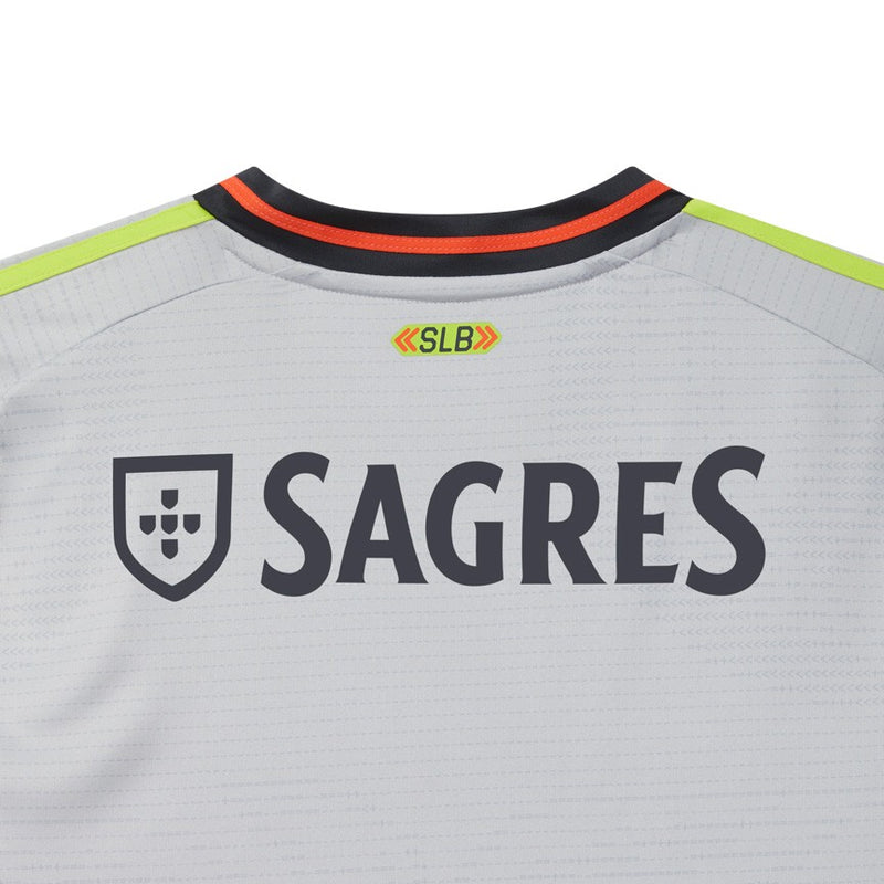Camisa Benfica Ill 24/25 - Torcedor Adidas Masculina - Cinza / Preto / Amarelo