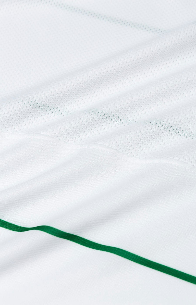 Camisa Sporting CP lll 23/24 - Torcedor Nike Masculina - Branco detalhe Listrado verde