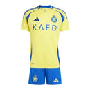 Kit Infantil Al-Nassr I 24/25 - Adidas - Amarelo e azul