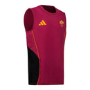 Camisa Regata Roma Treino 25/26 - Torcedor Adidas Masculina - Vermelha