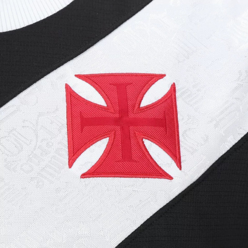 Camisa Vasco da Gama I 24/25 - Torcedor Kappa Masculina - Preta