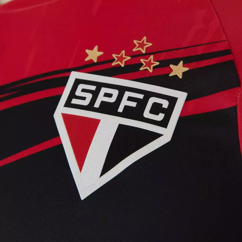 Camisa São Paulo Goleiro 25/26 - Torcedor New Balance Masculina - Vermelha com detalhes em preto e branco