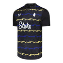 Camisa Everton III 25/26 - Torcedor Castore Masculina - Preta com detalhes em azul e amarelo