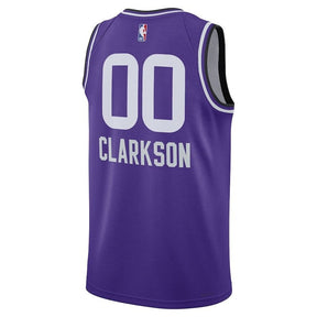 Camisa NBA Jordan Clarkson - Utah Jazz - 23/24 - Roxo - Edição Cidade