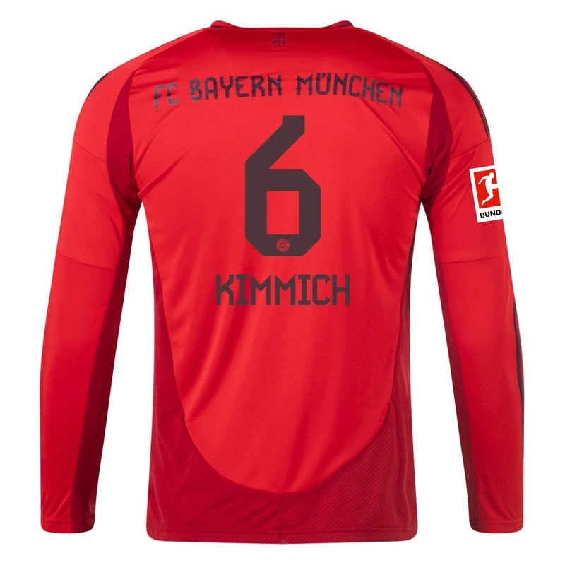 Camisa Joshua Kimmich Bayern de Munique 24/25 I Home - Manga Longa