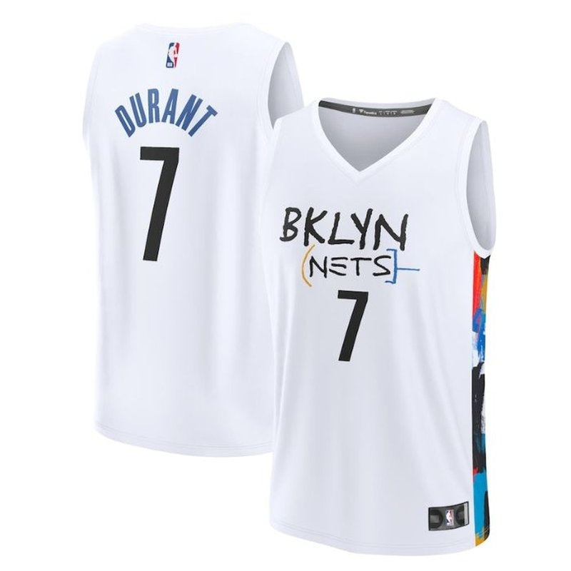 Camisa NBA Kevin Durant - Brooklyn Nets - 2023 Fastbreak - Edição Cidade - Branco