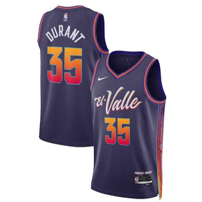 Camisa NBA Kevin Durant - Phoenix Suns - 23/24 - Roxo - Edição Cidade