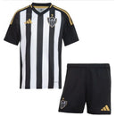 Kit Infantil Atlético Mineiro I 25/26 - Adidas - Branco e preto