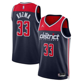 Camisa NBA Kyle Kuzma - Washington Wizards - 2023 Edição de Impacto - Azul Marinho
