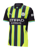 Camisa Manchester City II 24/25 - Torcedor Puma Masculina - Preta e amarela com detalhes em azul