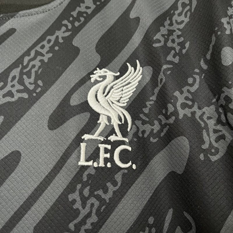 Camisa Liverpool 24/25 Goleiro Preto - Versão Torcedor