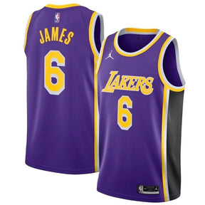 Camisa NBA - Los Angeles Lakers - LeBron James Roxo #6 2021/22 Jogador