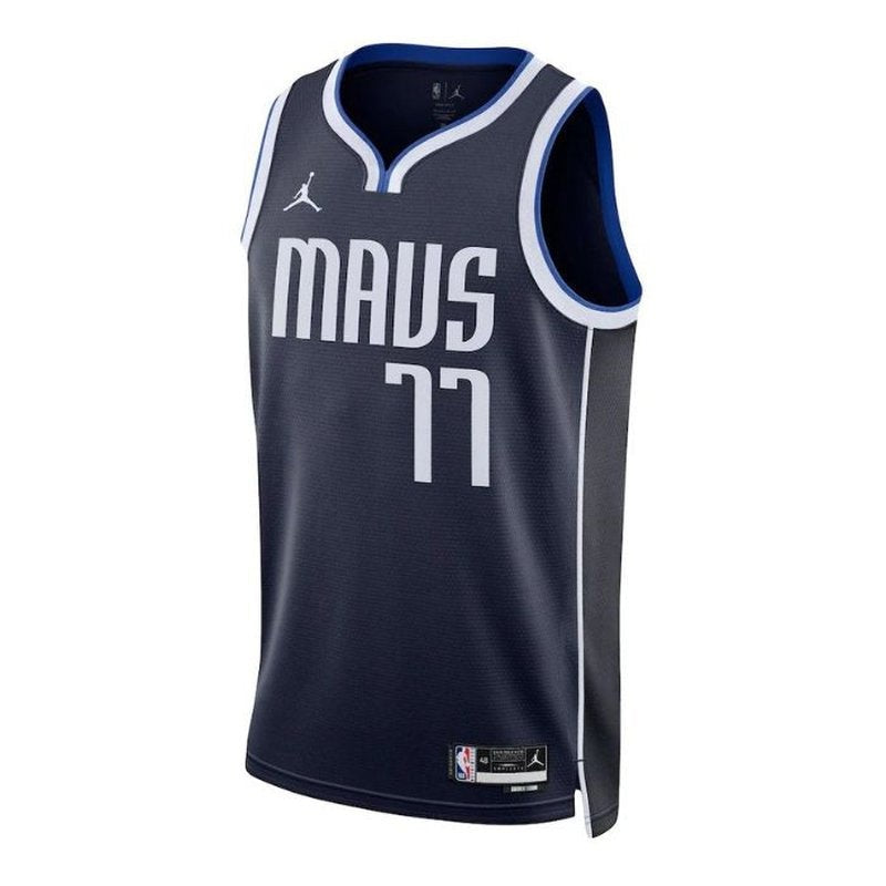 Camisa NBA Luka Dončić - Dallas Mavericks - 2023 Edição de Impacto - Azul Marinho