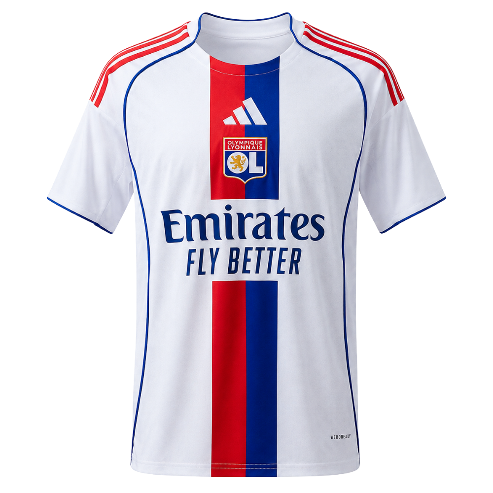 Camisa Olympique Lyonnais 25/26 I Home - Versão Torcedor
