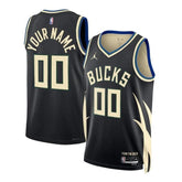 Camisa NBA - Milwaukee Bucks - 2023 - Edição de Impacto - Preto