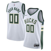 Camisa NBA - Milwaukee Bucks - 2023 Branco - Edição Associação