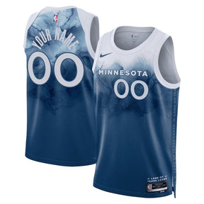 Camisa NBA - Minnesota Timberwolves - 23/24 - Azul - Edição Cidade