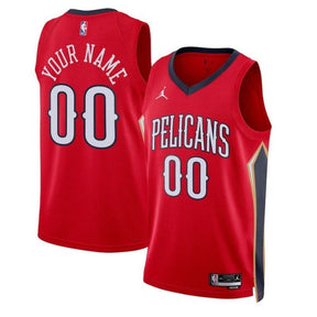 Camisa NBA - New Orleans Pelicans - 2023 - Edição de Impacto - Vermelho