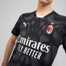 Camisa AC Milan Goleiro 24/25 - Torcedor Puma Masculina - Preta com detalhes em cinza