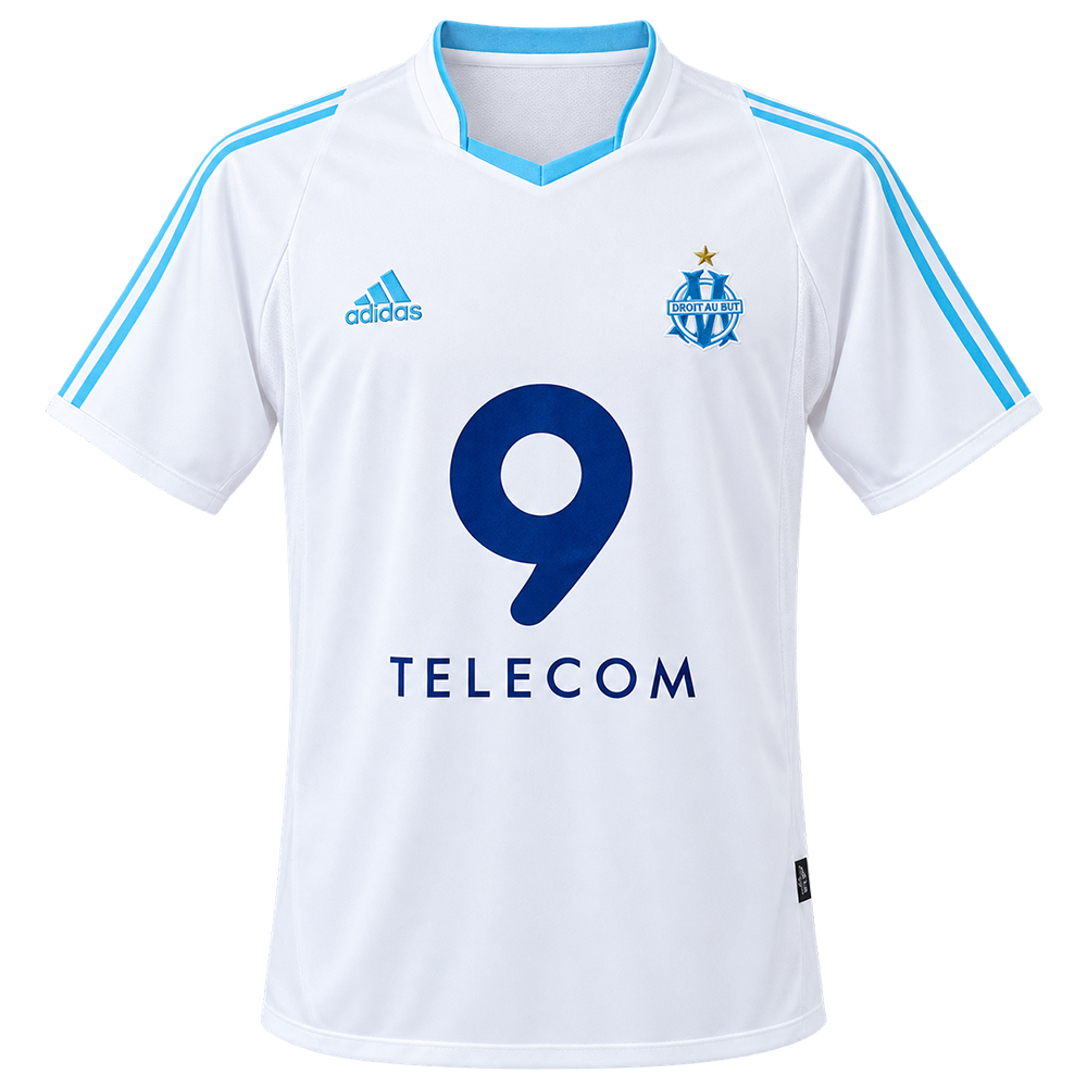 Camisa Olympique Marseille 02/03 I Home - Versão Retrô - Torcedor