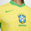 Camisa Seleção Brasileira I 24/25 - Torcedor Nike Masculina - Amarela com detalhes em verde