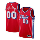 Camisa NBA - Philadelphia 76ers - 2023 - Edição de Impacto - Vermelho