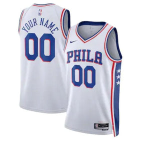Camisa NBA - Philadelphia 76ers - 2023 Branco - Edição Associação