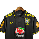 Brazilian National Team Polo Shirt 23/24 Nike Fan Men's - Black with all sponsorships